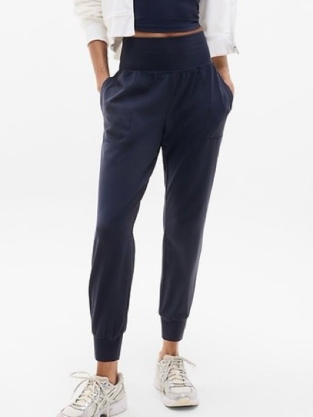 Athleta Salutation Jogger Pants Size 3X Navy Blue New